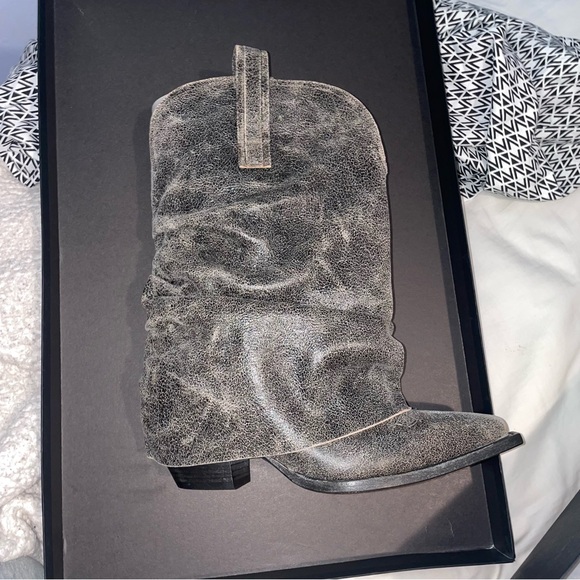 R13 cracked-effect leather boots - Picture 3 of 13